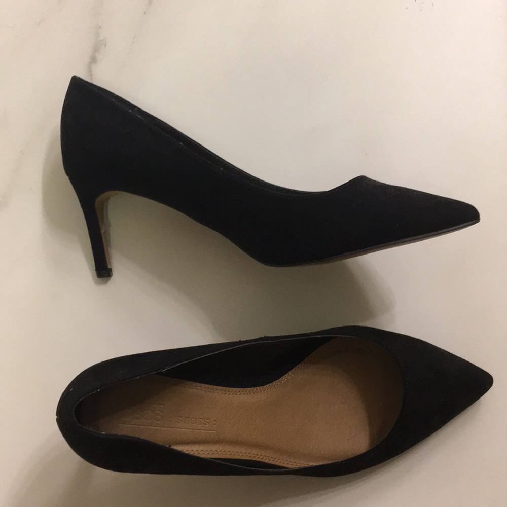 ASOS suede black heel